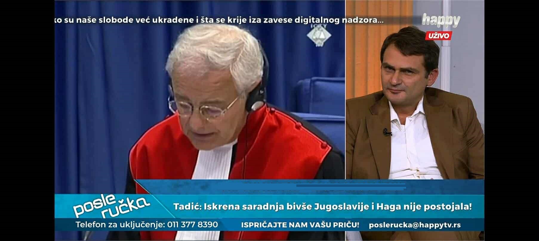 Милан Царич и тема Гаагского трибунала