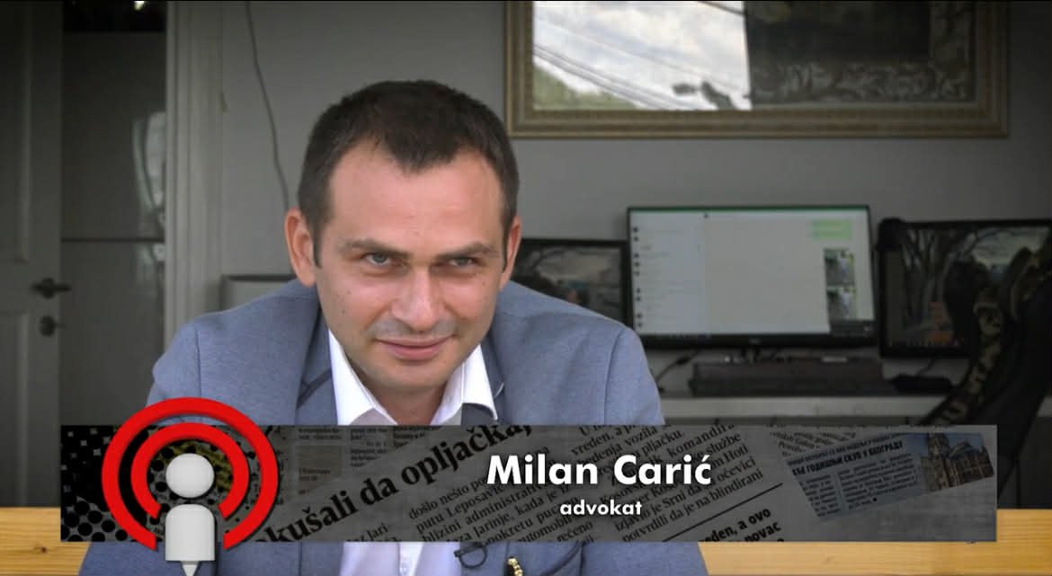 Milan Carić u medijskom intervjuu